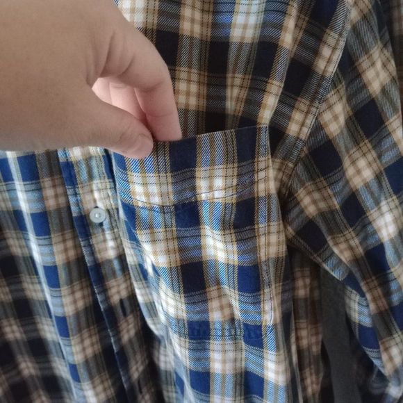 Structure Men's Casual Check Plaid Print Long Sleeve Button Down Shirt Small - Picture 4 of 7